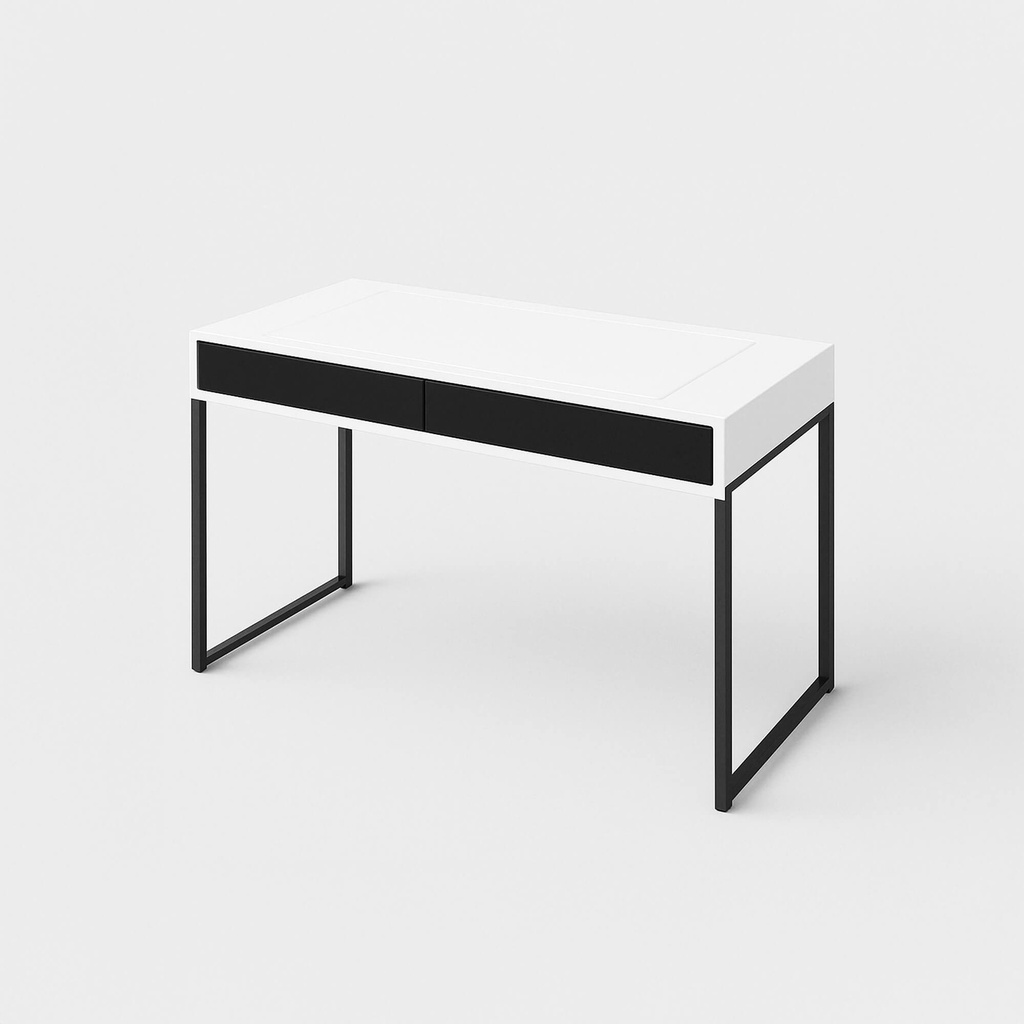 [FURN_0096] Mesa personalizável (Branco, Aço)